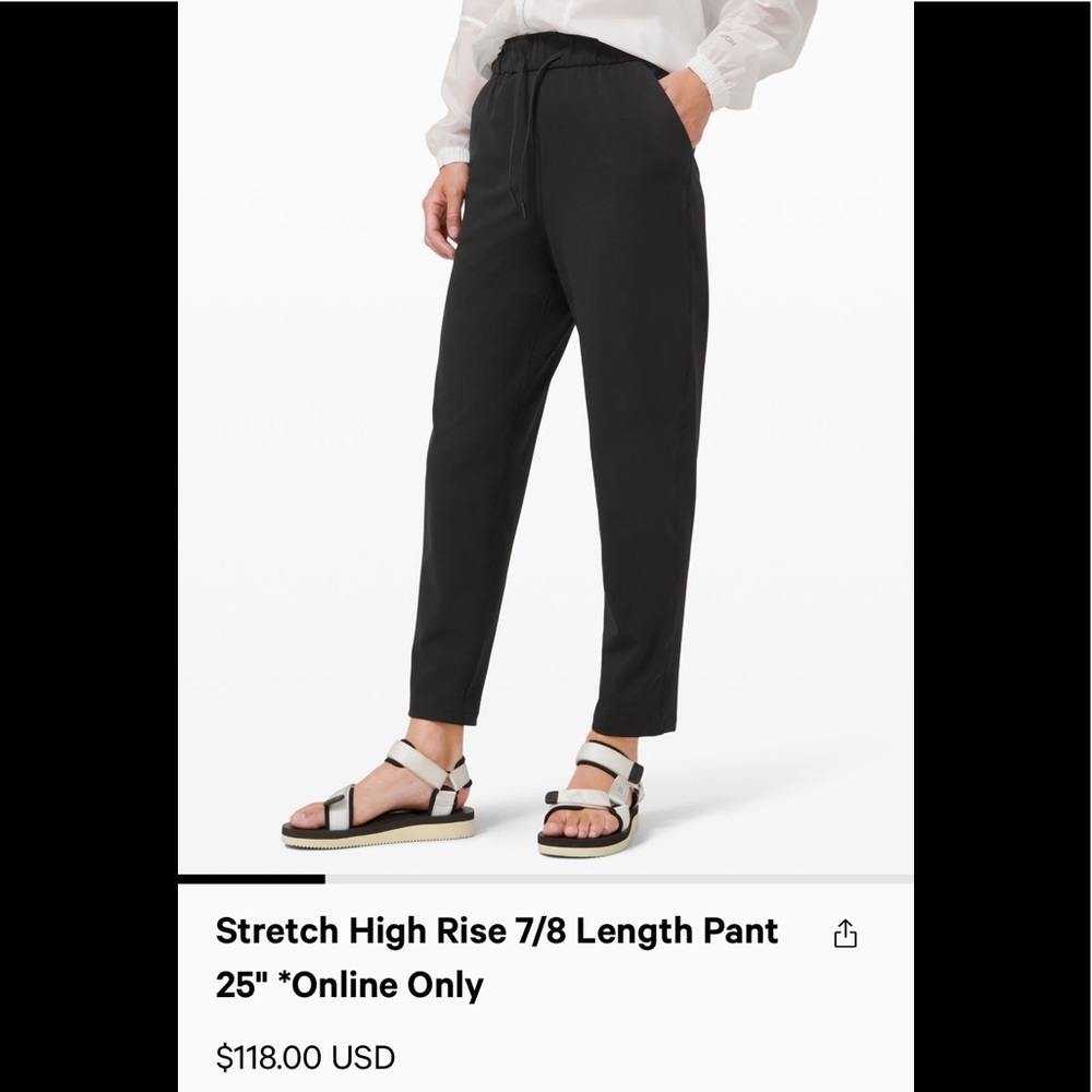 Lululemon keep moving high rise trouser pant